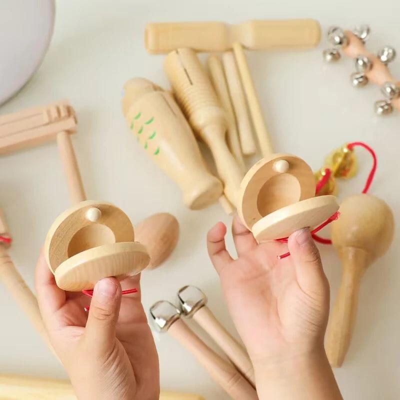 Musical Instruments For Baby 1 2 3 Years Montessori Baby Wooden Toys Child Game Interactive Music Toys Educational Toys For Baby