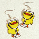 Exaggerated Cartoon Animal Earrings Unique Hip-Hop Jewelry