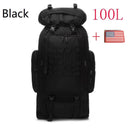 Large 80L/100L Tactical Backpack for Hiking and Camping