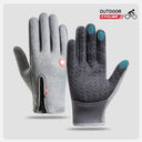 Men's Cycling Gloves Winter Touchscreen Warm Waterproof Non-Slip