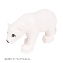 Big Farm Animals Building Blocks Set: Creative Educational Toy Blocks  ourlum.com Big white bear  