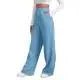 Women’s Drawstring Sweatpants Wide Straight Leg Casual Pants