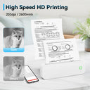 Portable A4 Thermal Printer Inkless Bluetooth Tattoo Printer