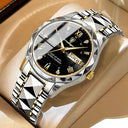 POEDAGAR Men's Luxury Stainless Steel Quartz Watch Design