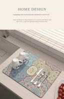 Kitchen Water Draining Pad Non-Slip Insulation Mat