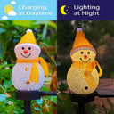 LED Solar Snowman Garden Lights for Festive Pathway Décor