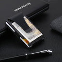 Carbon Fiber RFID Blocking Card Holder Wallet Stylish EDC