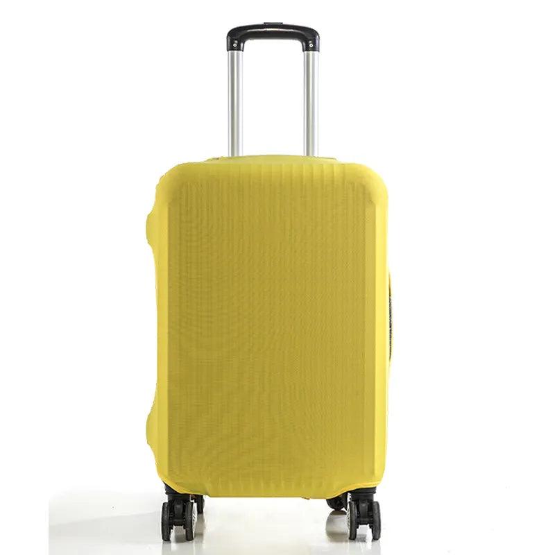 Stretch Fabric Luggage Cover: Travel Dust Protector & Organizer  ourlum.com Yellow S(18-20inch) 