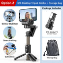 360 Rotation Following Shooting Mode Gimbal Stabilizer Selfie Stick Tripod Gimbal For iPhone Phone Smartphone Live Photography