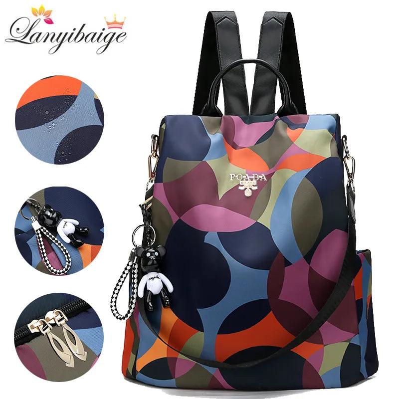 Fashion Backpack Women Oxford Cloth Shoulder Bag 2023 School Bags For Teenage Girls Light Ladies Travel Bagpack Mochila Feminina