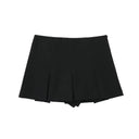 ZEVITY Women's Elegant High Waist Pleated Culottes Shorts  ourlum.com HH P2576HEI XS United State