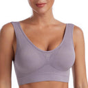 Comfortable and Stylish Seamless Plus Size Bralette for Women - Lum Lum Branded Lingerie  Our Lum Gray CHINA M