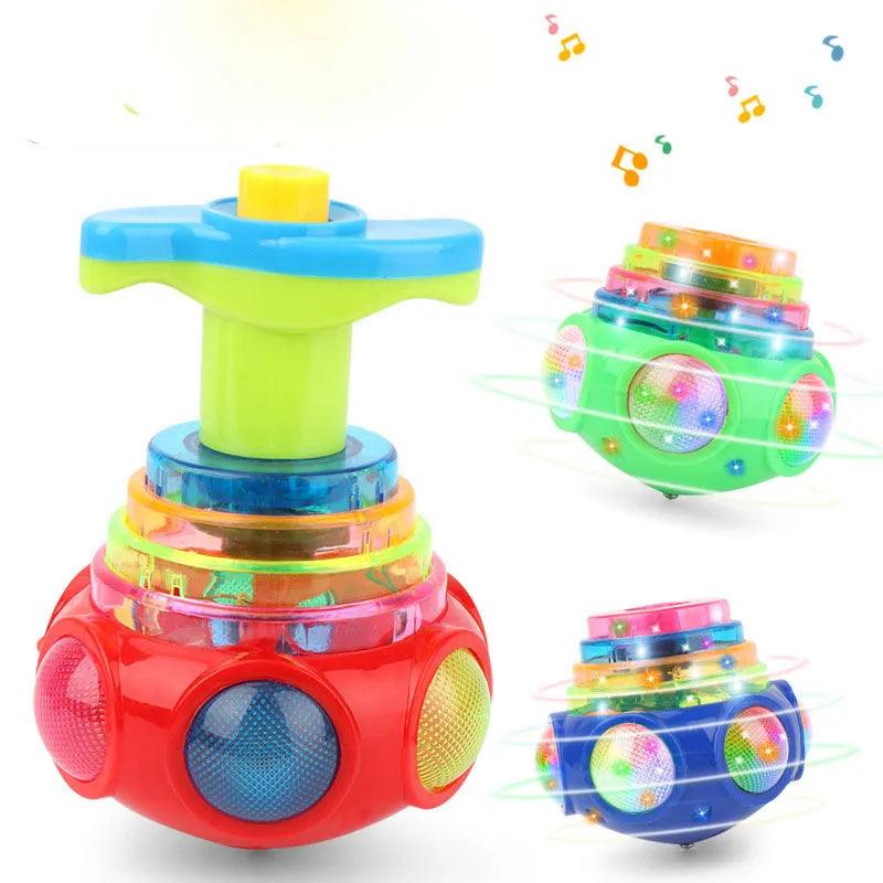 Luminous Music Spinner: Mesmerizing Light & Music Kids Toy  ourlum.com   