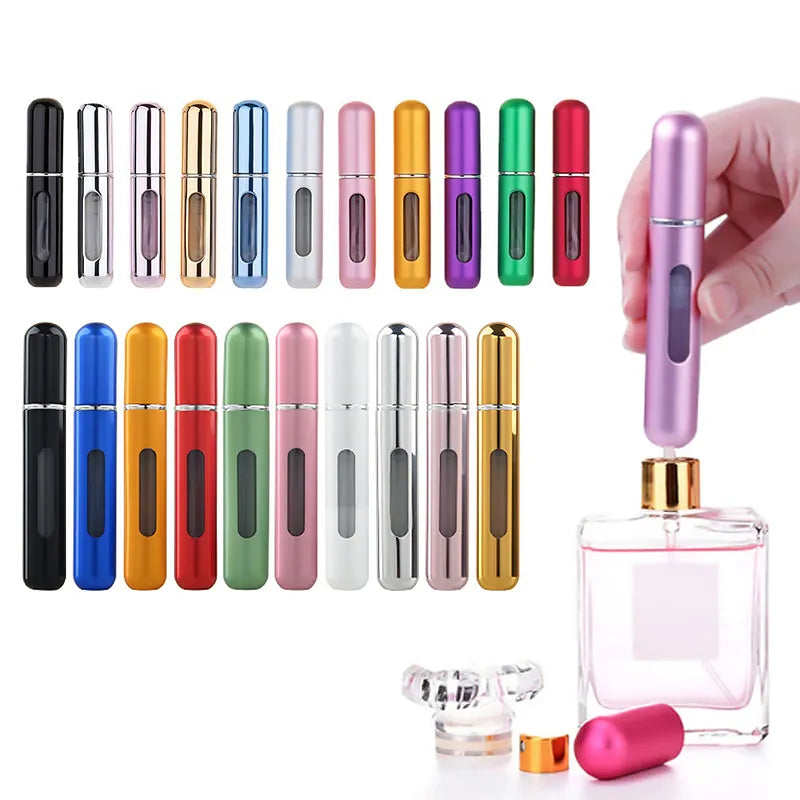 Travel Perfume Atomizer Spray Bottle: Portable Refillable Container