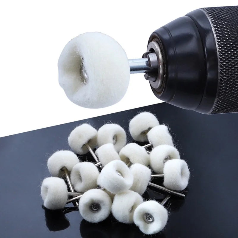 Fine Wool Polishing Head for Jewelry Metals Buffing - Rotary Tool Accessories  ourlum.com   