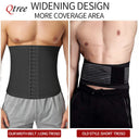 Qtree Mens Abdomen Reducer Fitness Sweat Trimmer Belt