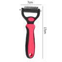 Professional Pet Deshedding Brush for Dogs and Cats: Reduce Shedding, Prevent Tangles, and Promote Blood Circulation  ourlum.com B Red S  