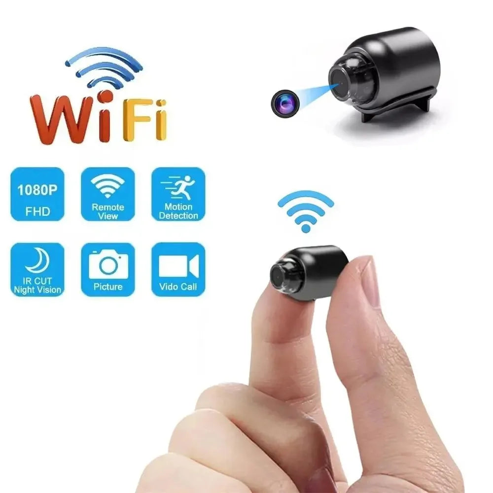 Mini Security Camera: Night Vision WiFi Baby Monitor Cam  ourlum.com   