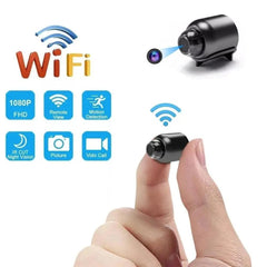 1080P WiFi Night Vision Mini Security Camera - Baby Monitor & Home Surveillance