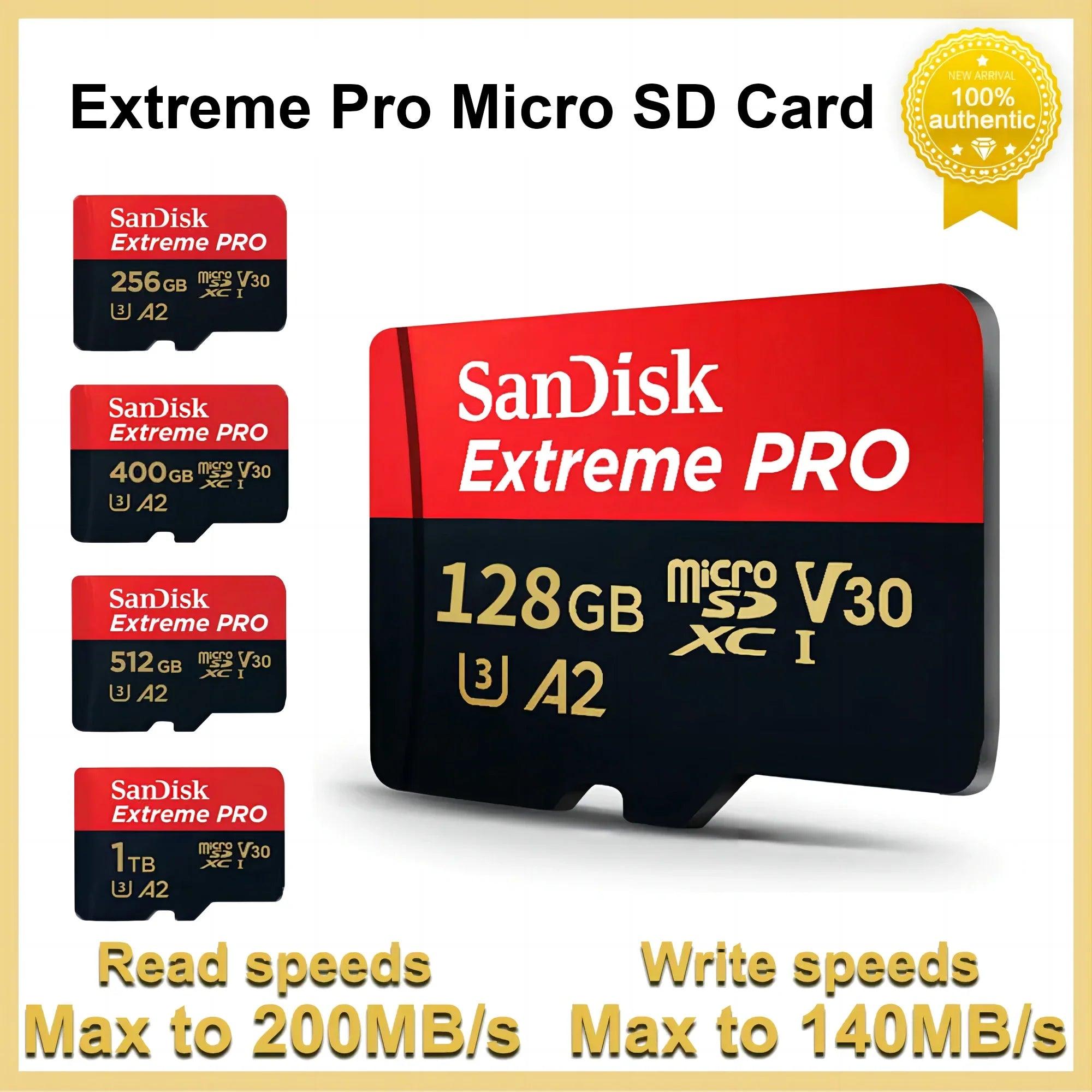 SanDisk Extreme Pro Micro SDXC: High-Speed Memory Card for Camera DJI  ourlum.com   