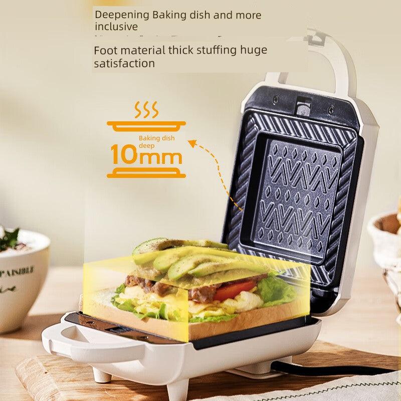 Bear Sandwich Machine For Home Internet Celebrity Light Food Machine Breakfast Machine Sandwich Multi-Function Toaster Bread Press and Bake Machine