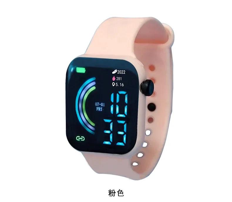 Disposable Waterproof LED Sports Watch for Men, Women, and Kids  ourlum.com pink  