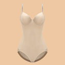 Silky Underwire White Bodysuit Shapewear for Women - Comfort & Confidence Boost