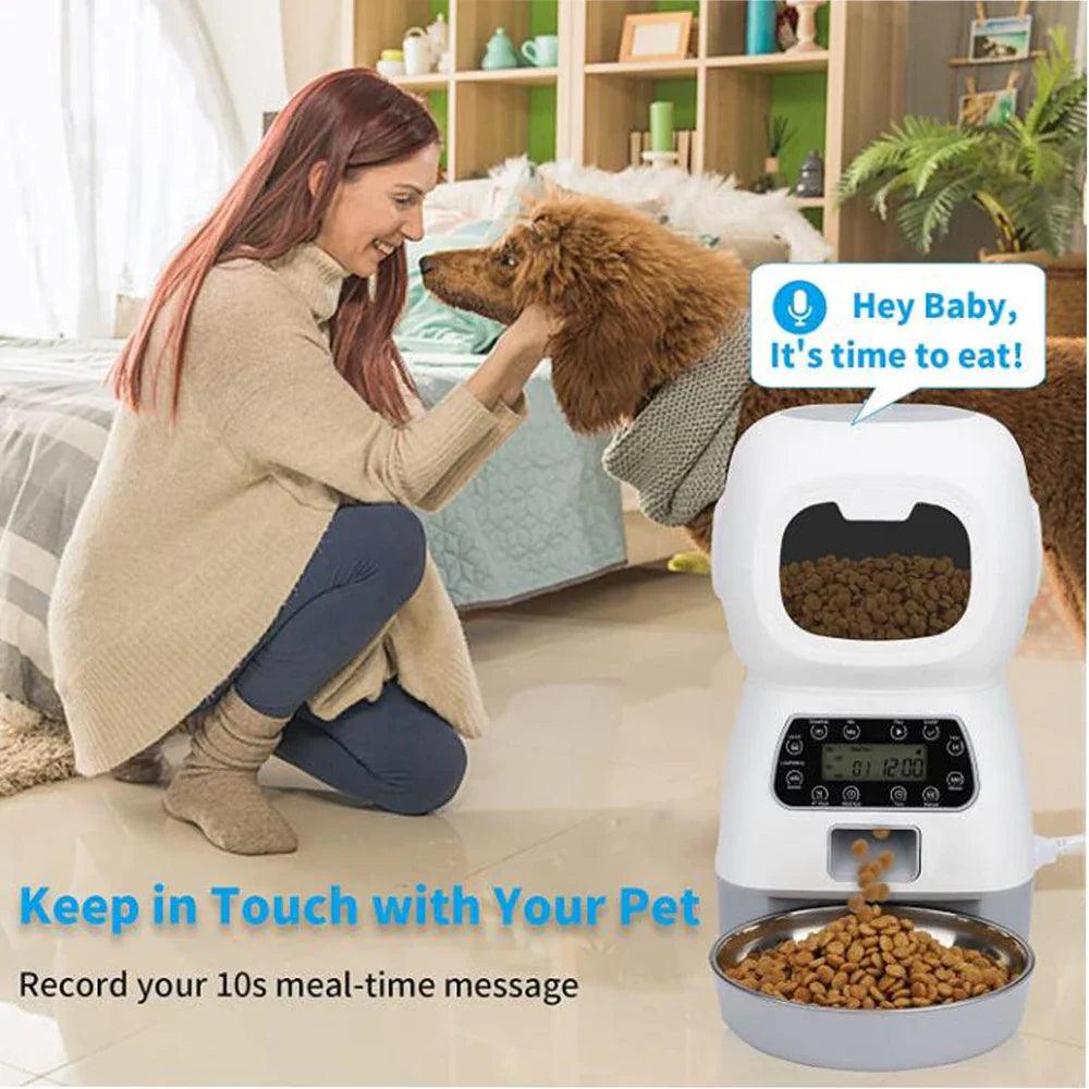 Smart Pet Feeder Bowl with Water Fountain: Programmable, WiFi Enabled, Large Capacity  ourlum.com   