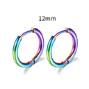 Simple Stainless Steel Hoop Earrings for Cartilage Piercings