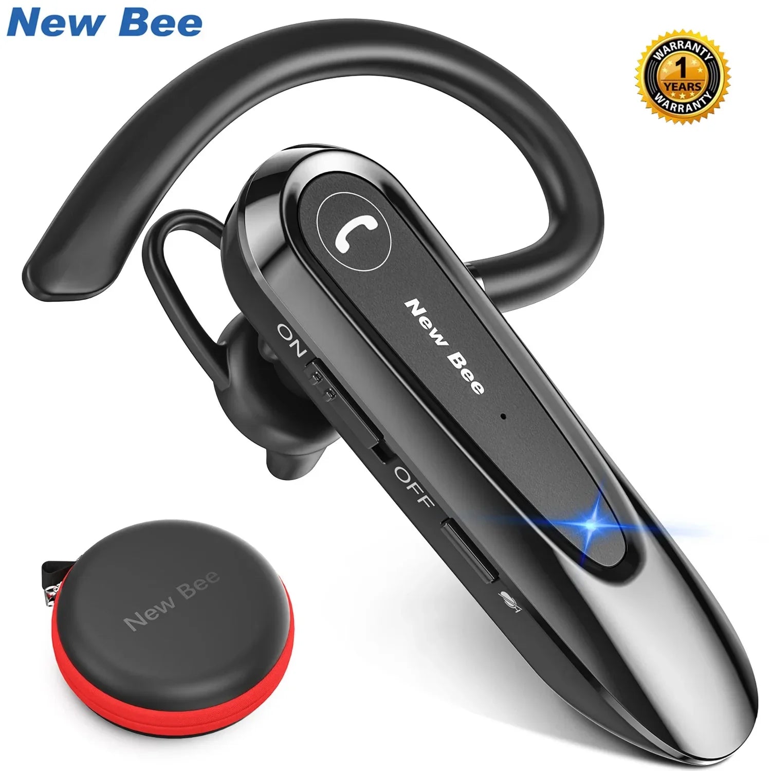New Bee B45 Bluetooth Headset: Premium Sound & Noise Cancelling Technology  ourlum.com   