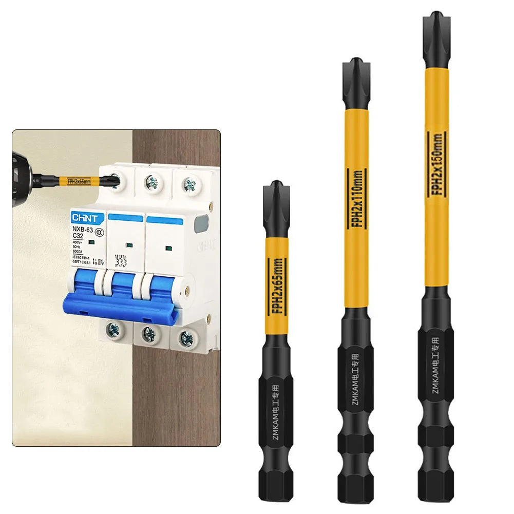 Electrician Special Screwdriver Bits Set with Magnetic Impact Drill Nut Driver  ourlum.com   