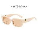 Retro Rectangle Sunglasses Women Brand Designer Vintage Classic