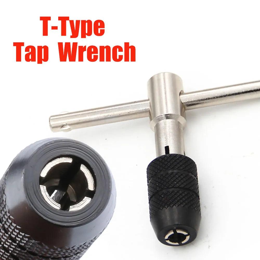 Precision T-Type Hand Tap Wrench Set for M3 to M8 Threads  ourlum.com   