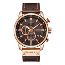 CURREN Men's Chronograph Watch: Stylish Quartz Timepiece for Modern Man  ourlum.com rose coffee  