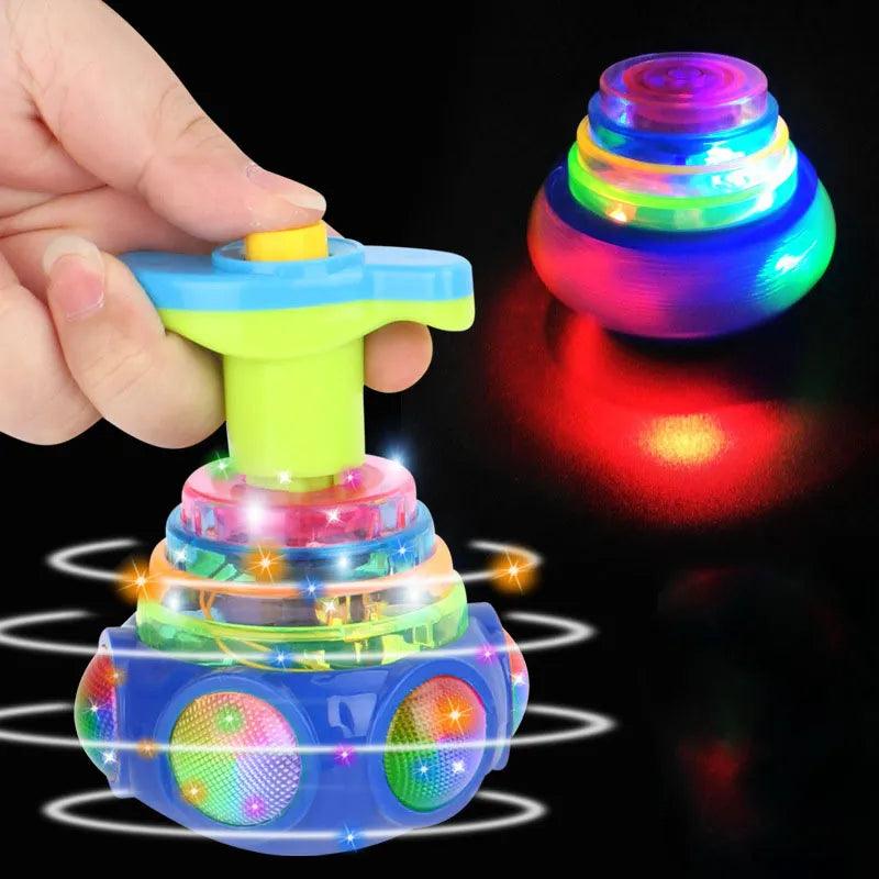 Luminous Music Spinner: Mesmerizing Light & Music Kids Toy  ourlum.com   