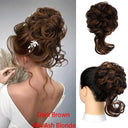 Messy Curly Chignon Bun Wig Stylish Hairpiece for Women