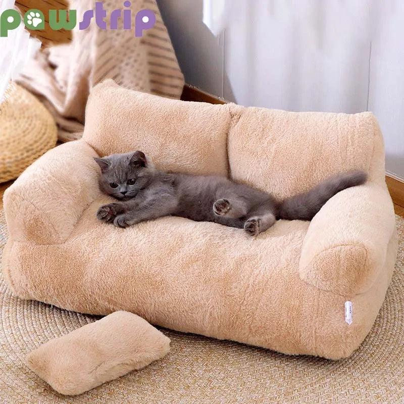 Luxury Cat Bed: Soft, Washable Pet Sofa for Small Dogs & Cats - Cozy & Non-slip  ourlum.com   