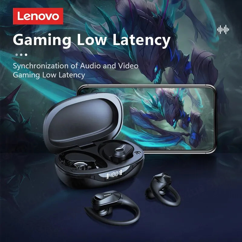 Lenovo LP75 Wireless Gaming Earbuds: Immersive HiFi Stereo Experience  ourlum.com   