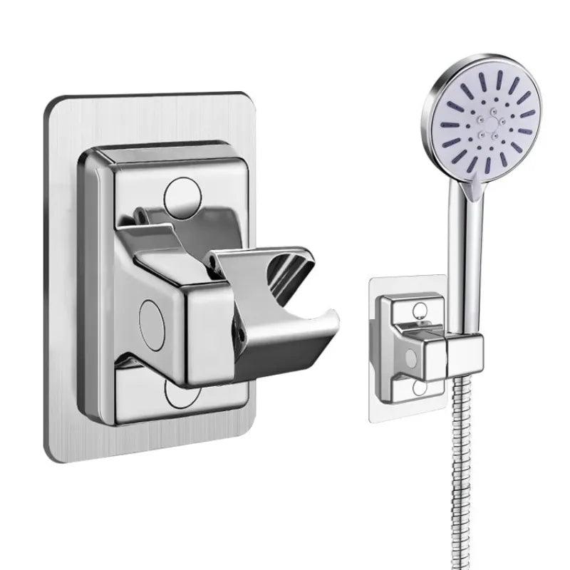 Adjustable Shower Holder with Suction Cup - Durable Bathroom Wall Mount Bracket  ourlum.com   