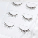 NEW 3Pairs Mink Lashes 3D Mink Eyelashes Invisible Band Natural Black Mink False Eyelash Full Strip cilios posticos Reusable  ourlum.com 3pairsLX03  