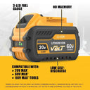 High-Capacity 60V Dewalt DCB200 Battery 12Ah 9.0Ah Power