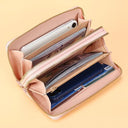 Long Wallet with Tassel Coin Holder Stylish Multilayer Moneyclip