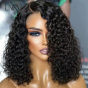 Premium Water Wave Deep Curly Bob Lace Wig 100% Remy Hair