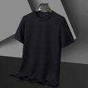 Summer O Neck Short Sleeve T-Shirts For Men Casual Waffle