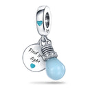 New 925 Silver Chameleon Glowworm Firefly Bead for Pandora