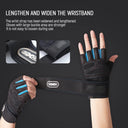 Breathable Cycling Gloves MTB Road Bike Half Finger Fitness Gear