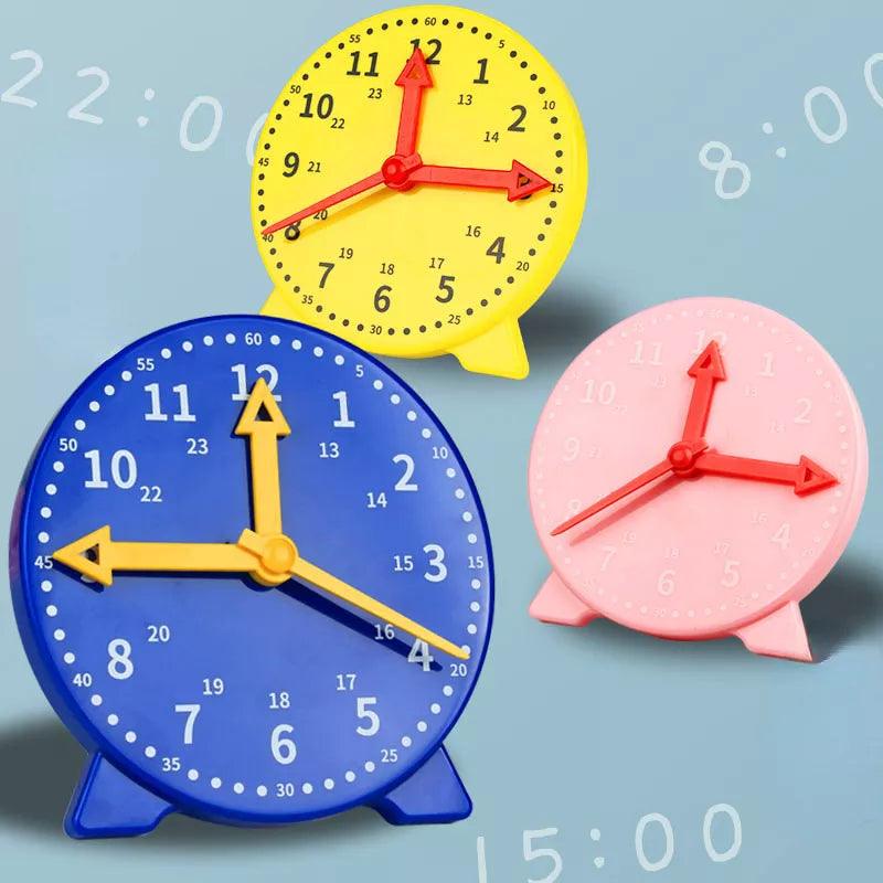 Montessori Clock: Colorful Clocks for Early Preschool Learning  ourlum.com   