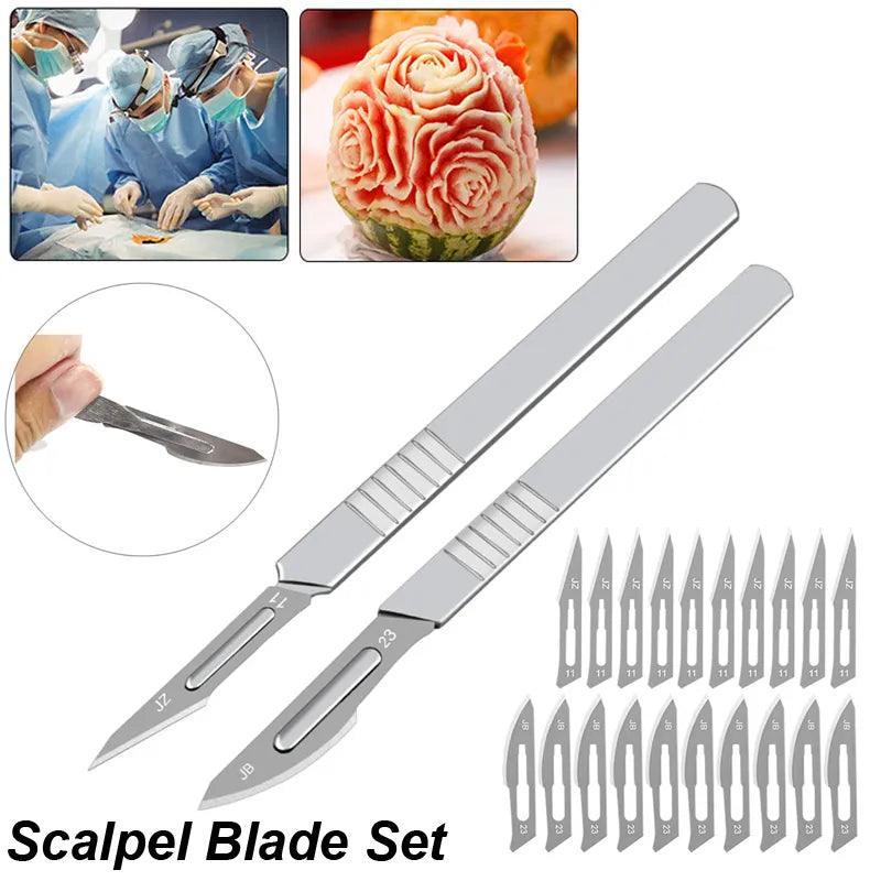 Carbon Steel Surgical Scalpel Knife Set for Precision Cuts  ourlum.com   