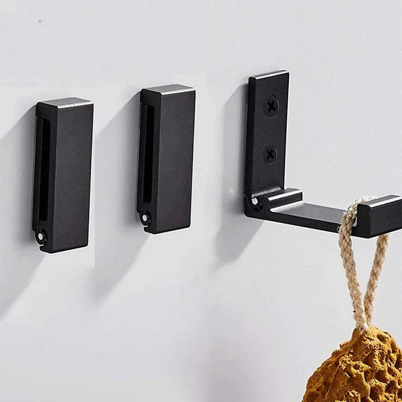Innovative Foldable Aluminum Alloy Wall Door Hooks for Clothing and Accessories Organizing  ourlum.com   