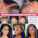 Gabrielle Luxury Brazilian Straight HD Lace Frontal Blending